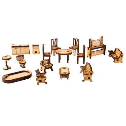 Muebles Interiores Para Maqueta O Casa De Muñeca