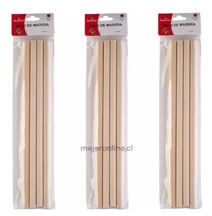 Palitos de maqueta redondo 30 cms.