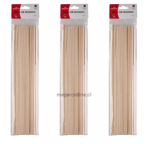 Palitos de maqueta redondo 30 cms.