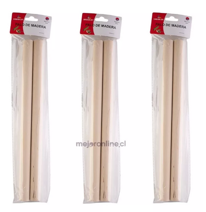 Palitos de maqueta redondo 30 cms.
