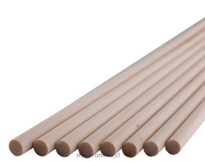Palitos de maqueta redondo 30 cms.