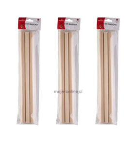 Palitos de maqueta redondo 30 cms.