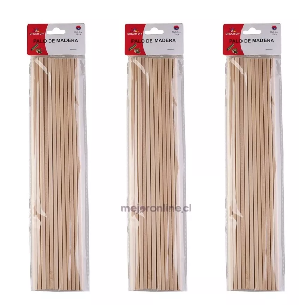 Palitos de maqueta redondo 30 cms.