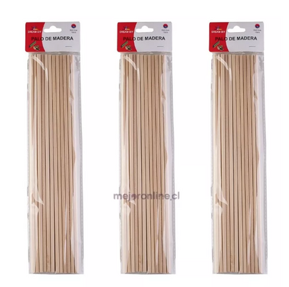 Palitos de maqueta redondo 30 cms.