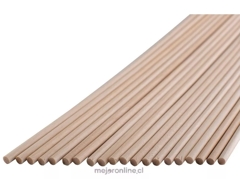 Palitos de maqueta redondo 50 cms.