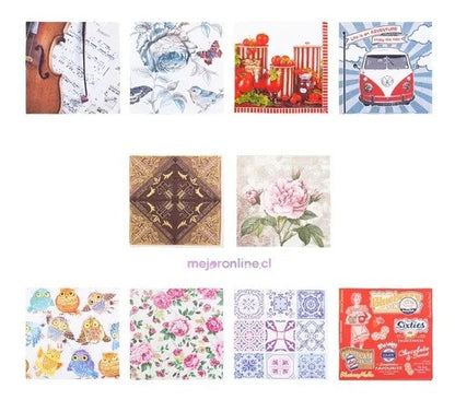 Pack de 20 servilletas Decoupage