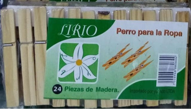 Perros O Pinzas Para Ropa / Pack 48 Un.