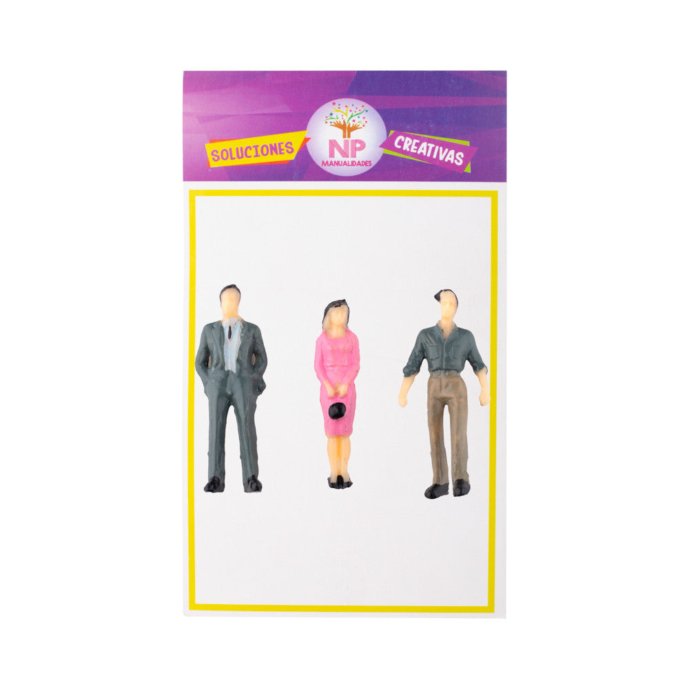 Personitas Para Maqueta O Casa De Muñeca Pack 12 Un.