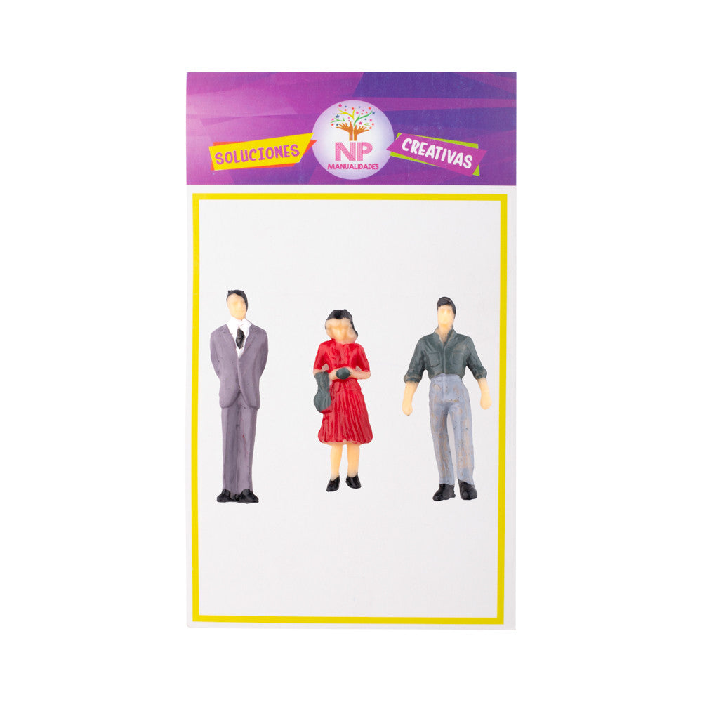 Personitas Para Maqueta O Casa De Muñeca Pack 12 Un.