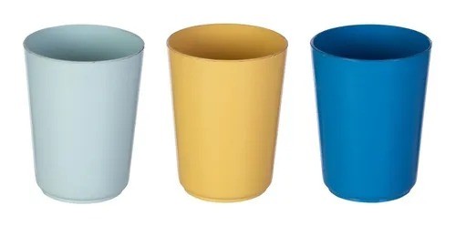 Vaso plástico para niños set de 3 unidades