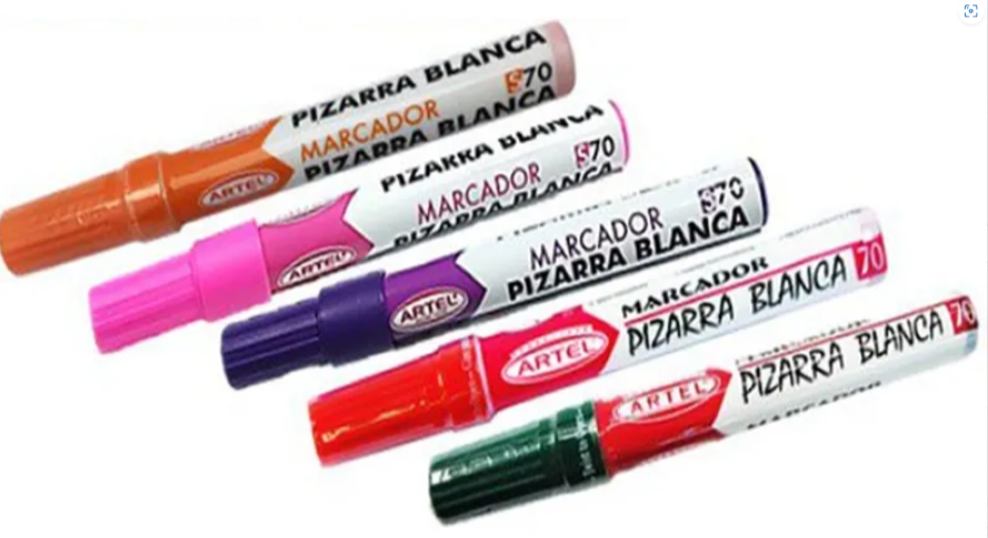 Plumones De Pizarra Artel Pack 5 Colores