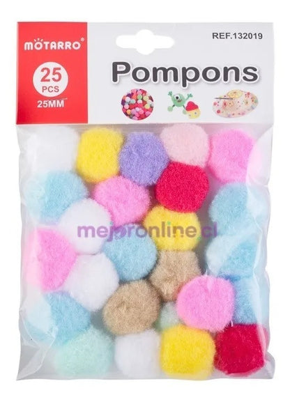 Pompones Sintéticos Surtidos