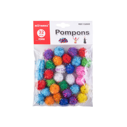 Pompones Sintéticos Surtidos