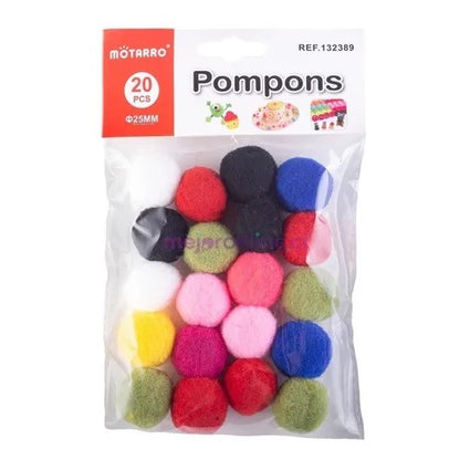 Pompones Sintéticos Surtidos