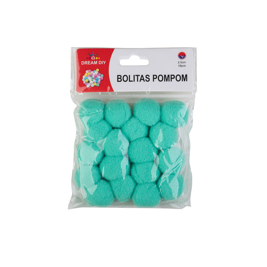 Pompones Sintéticos Talla L Colores