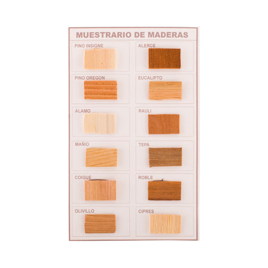 Muestrario de Maderas