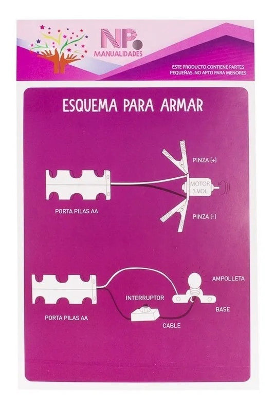 Proyecto Eléctrico Didáctico Escolar 9 Piezas