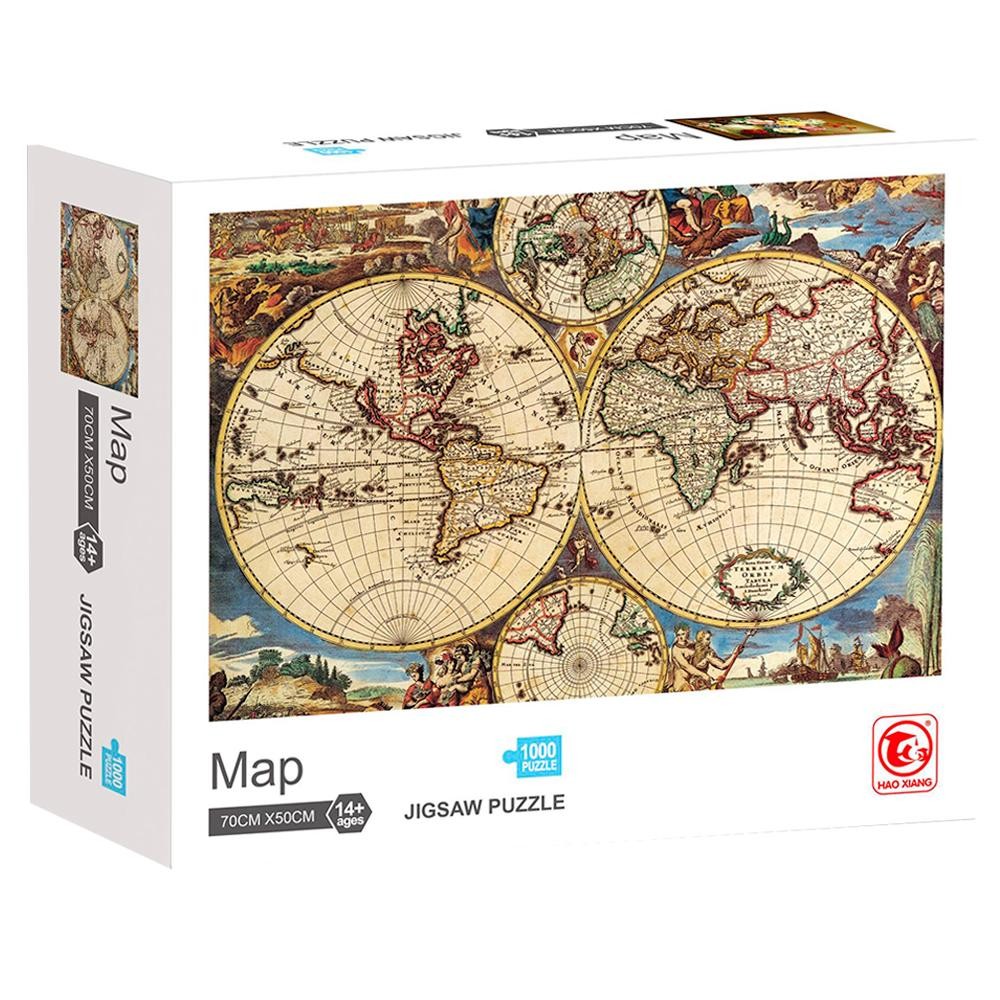 Puzzle Mapa Del Mundo 50x70cms 1000 Piezas