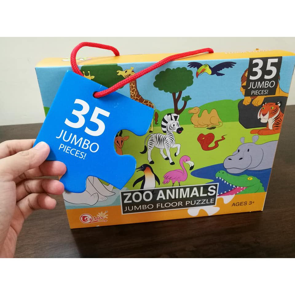 Puzzle Para Niños 35 Piezas Animales De La Selva