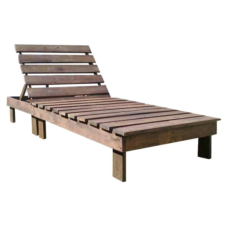 Reposera Reclinable De Madera