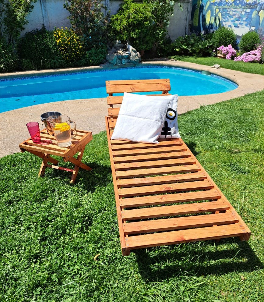 Reposera Reclinable De Madera