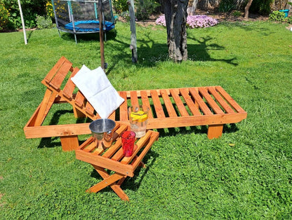 Reposera Reclinable De Madera