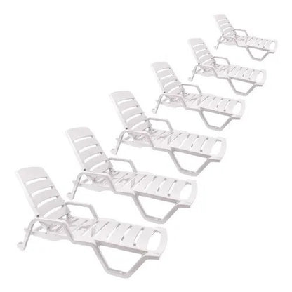 Reposera Reclinable Resina / 6 Un.