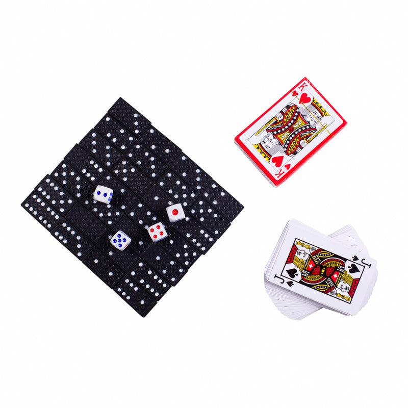 Set 3 Juegos Naipe Ingles, Domino Y Dados
