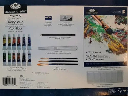 Set Arte Pinturas Acrílicas Essentials 21 Piezas