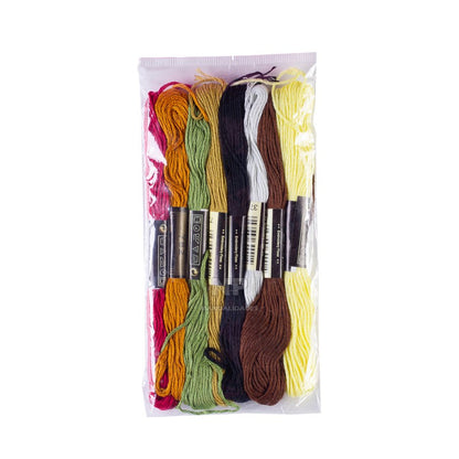 Set Bastidor Para Bordado + Aguja Mágica + Tijera Garza