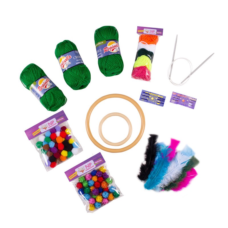 Set  De Manualidades Tejido Y Atrapasueños