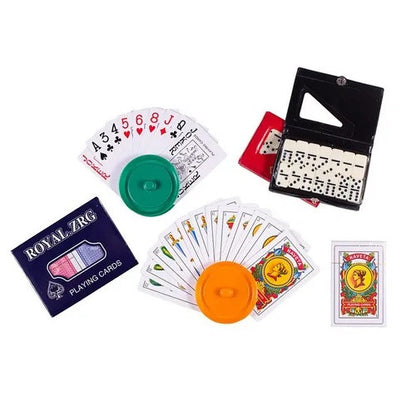 Set Juegos De Mesa Clásicos Naipes Y Dominós