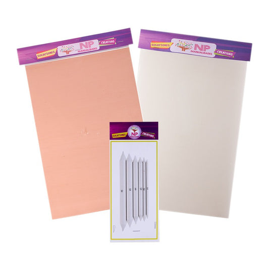 Set Manualidades Repujado En Aluminio Y Cobre