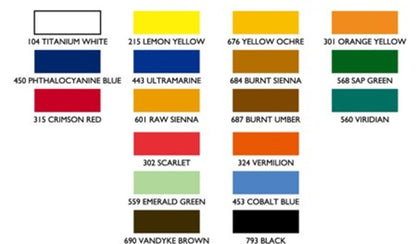 Set Pinturas Acrílicas 18 Colores Pebeo