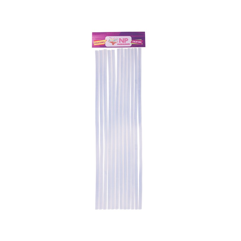 Silicona En Barra Delgada 7 Mm 30 Cms Set 12 Unidades