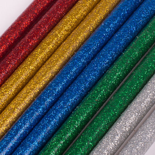 Silicona En Barra Glitter Delgada 5 Colores 1 Kg
