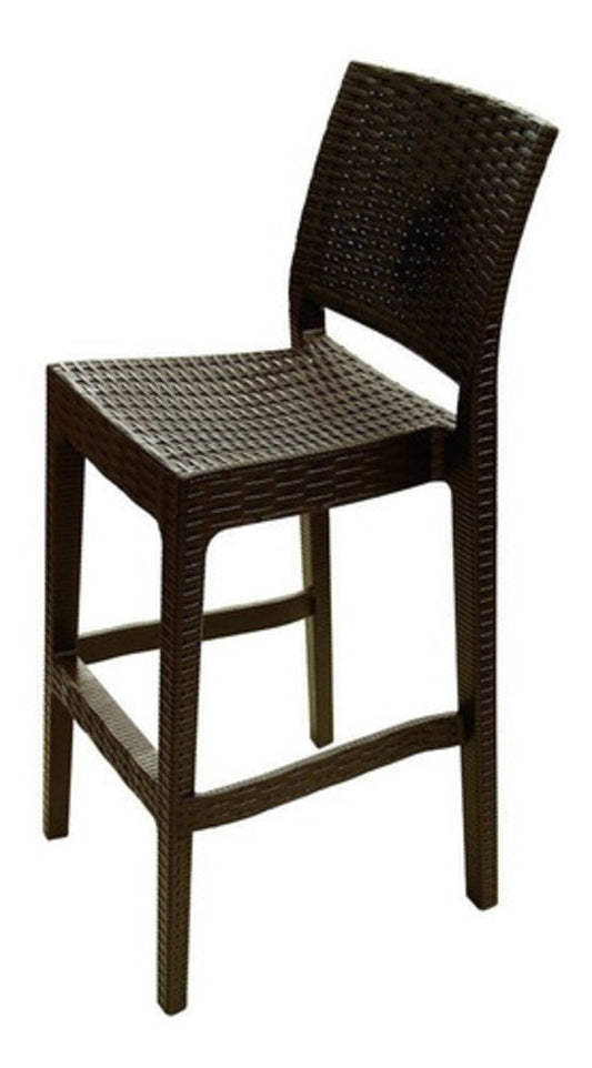 Silla Bar Tavarúa Ratán / Pack 3 un.