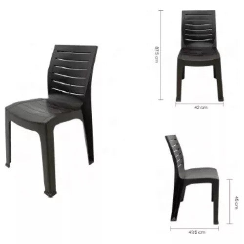 Silla De Terraza Roble Sin Brazos Pack 4 Un.