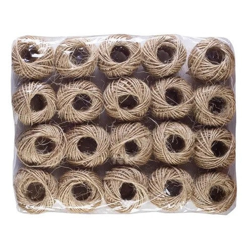 Sisal Natural Ovillo 50 Grs Set 10 Unidades