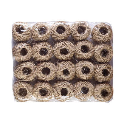 Sisal Natural Ovillo 50 Grs Set 20 Unidades