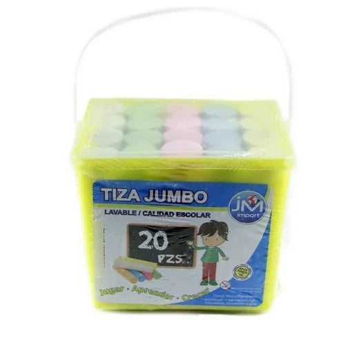 Tiza Jumbo Balde 20 Unidades