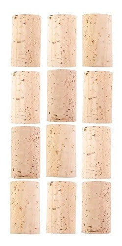 Corcho natural frasco ancho 12 un.