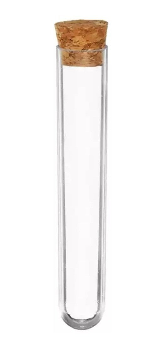 Tubo De Ensayo 18 Cm. + Tapon De Corcho X 100 Un.